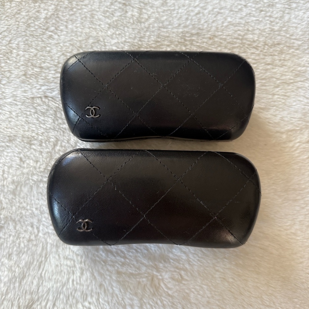 Black Chanel Quilted Eyeglass Cases - Picture 4 of 9